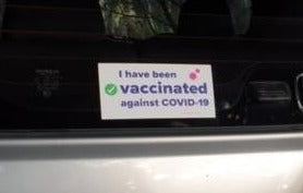 I have been vaccinated car or laptop sticker